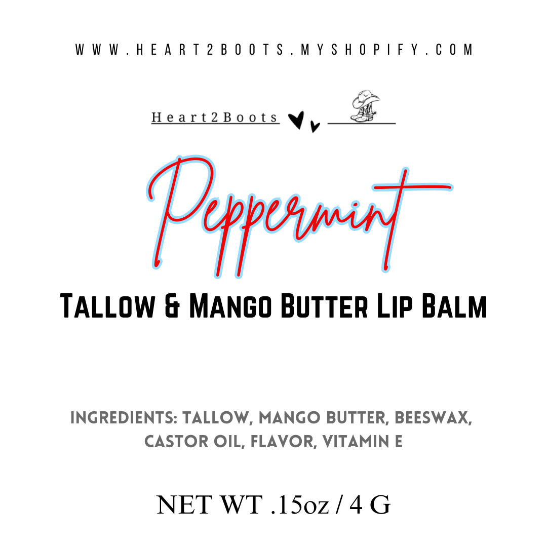 Tallow & Mango Butter Lip Balms