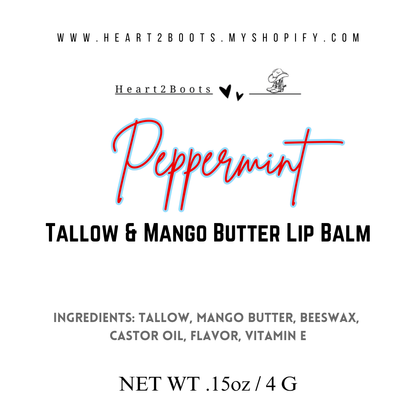 Tallow & Mango Butter Lip Balms