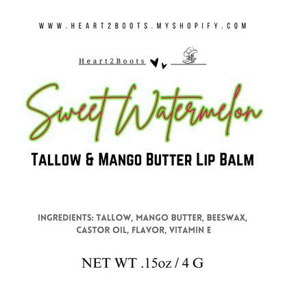 Tallow & Mango Butter Lip Balms