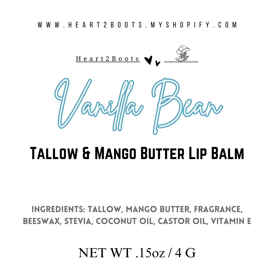 Tallow & Mango Butter Lip Balms